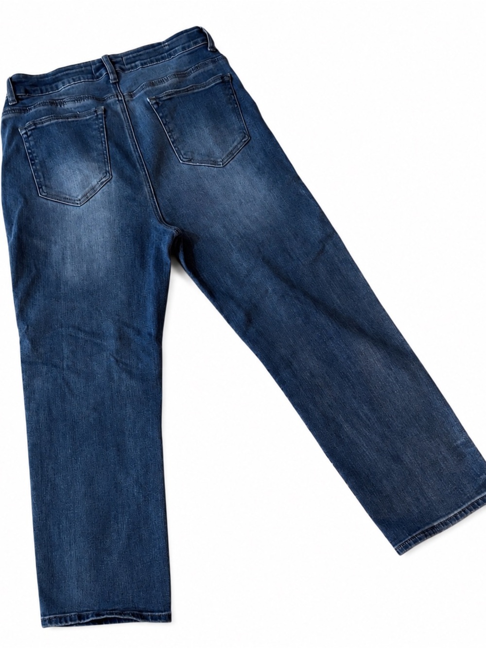 Women's Straight-Leg Jeans in Dark Blue - Classic Fit - Picture 2 of 3